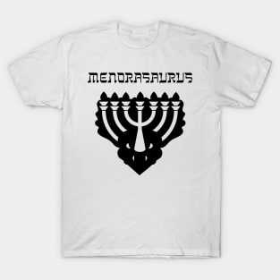 Menorasaurus Funny Hanukkah Joke T-Shirt